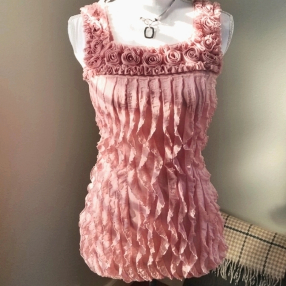 j.t.b. Dusty Blush Boutique Blouse - Size S (EUC)